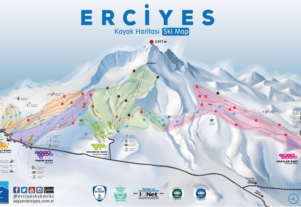 Güncellenen yeni kayak haritamız