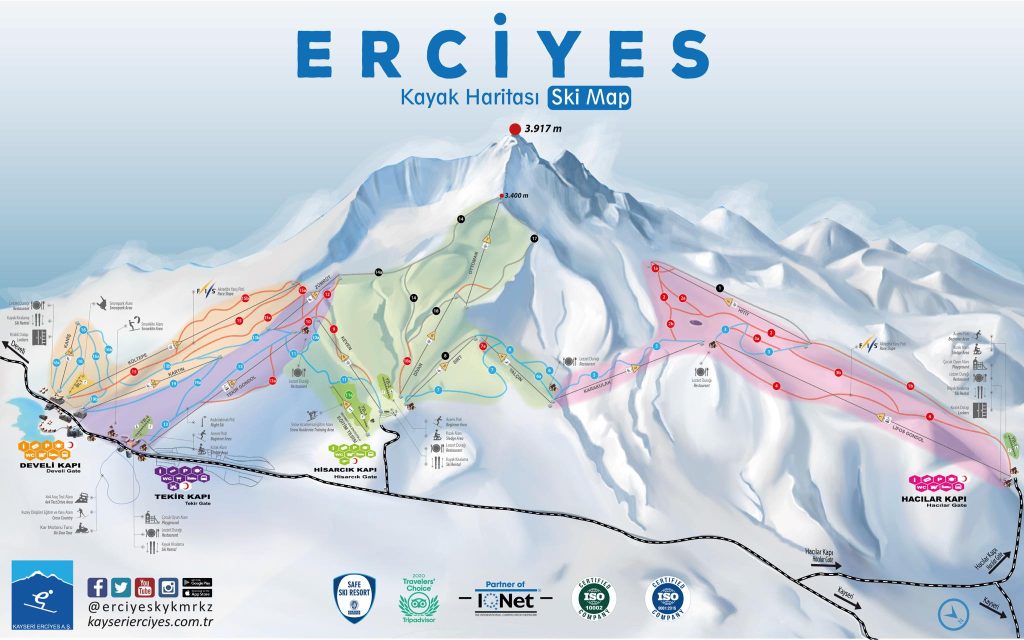 Güncellenen yeni kayak haritamız